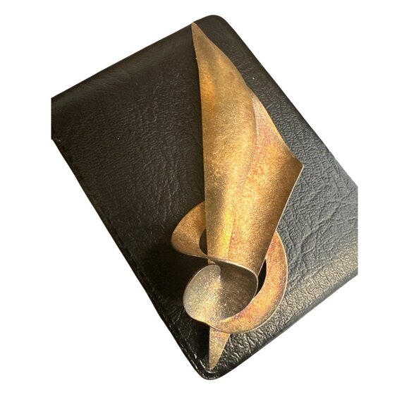 💖Vintage Handcrafted Abstract Metal Brooch Pin - Picture 1 of 3